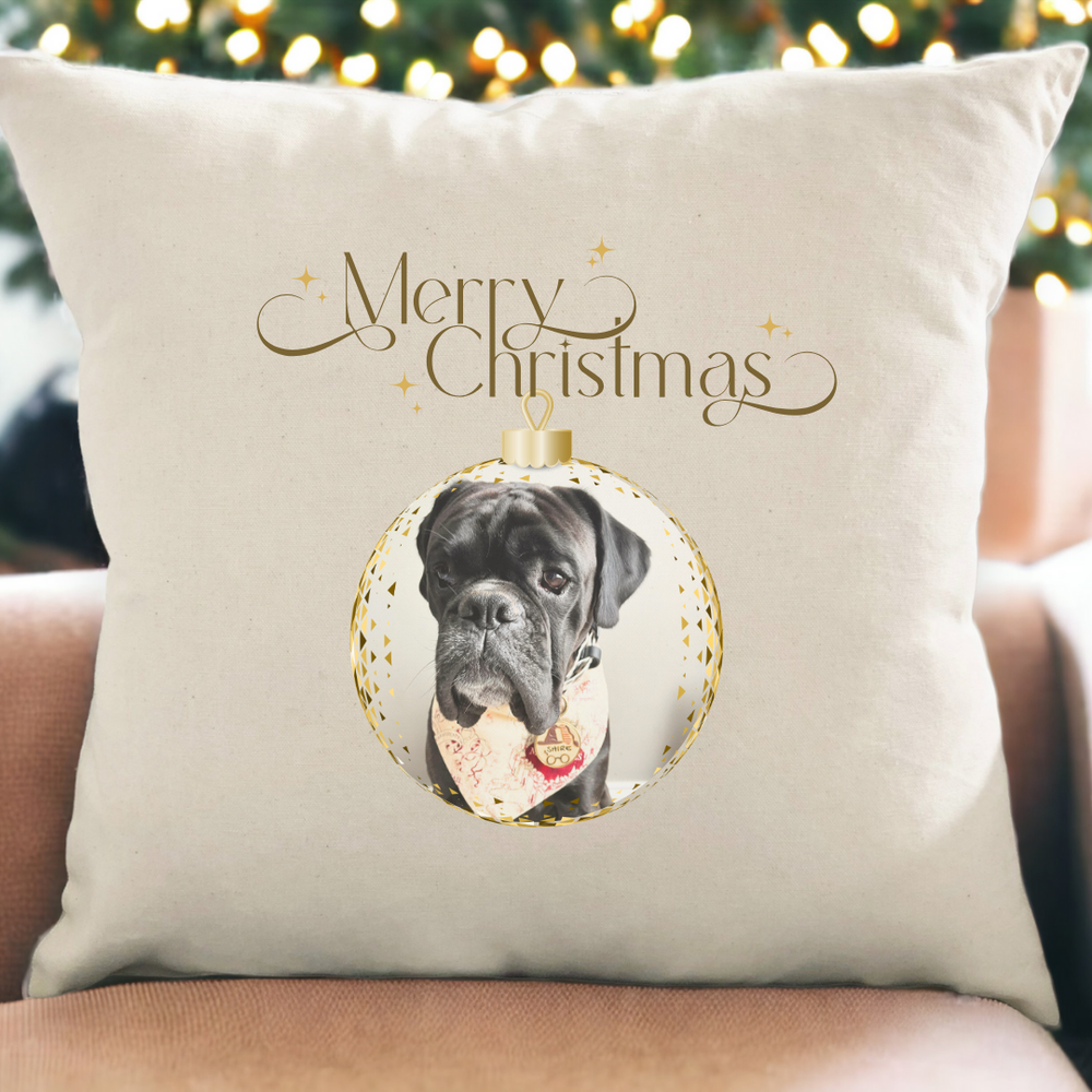 
                      
                        Christmas ornament personalized- Pillow cover
                      
                    