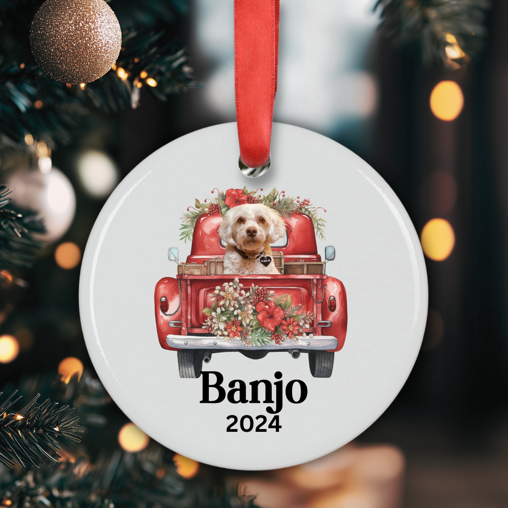 
                      
                        Red Truck Acrylic Ornament- Personalized
                      
                    