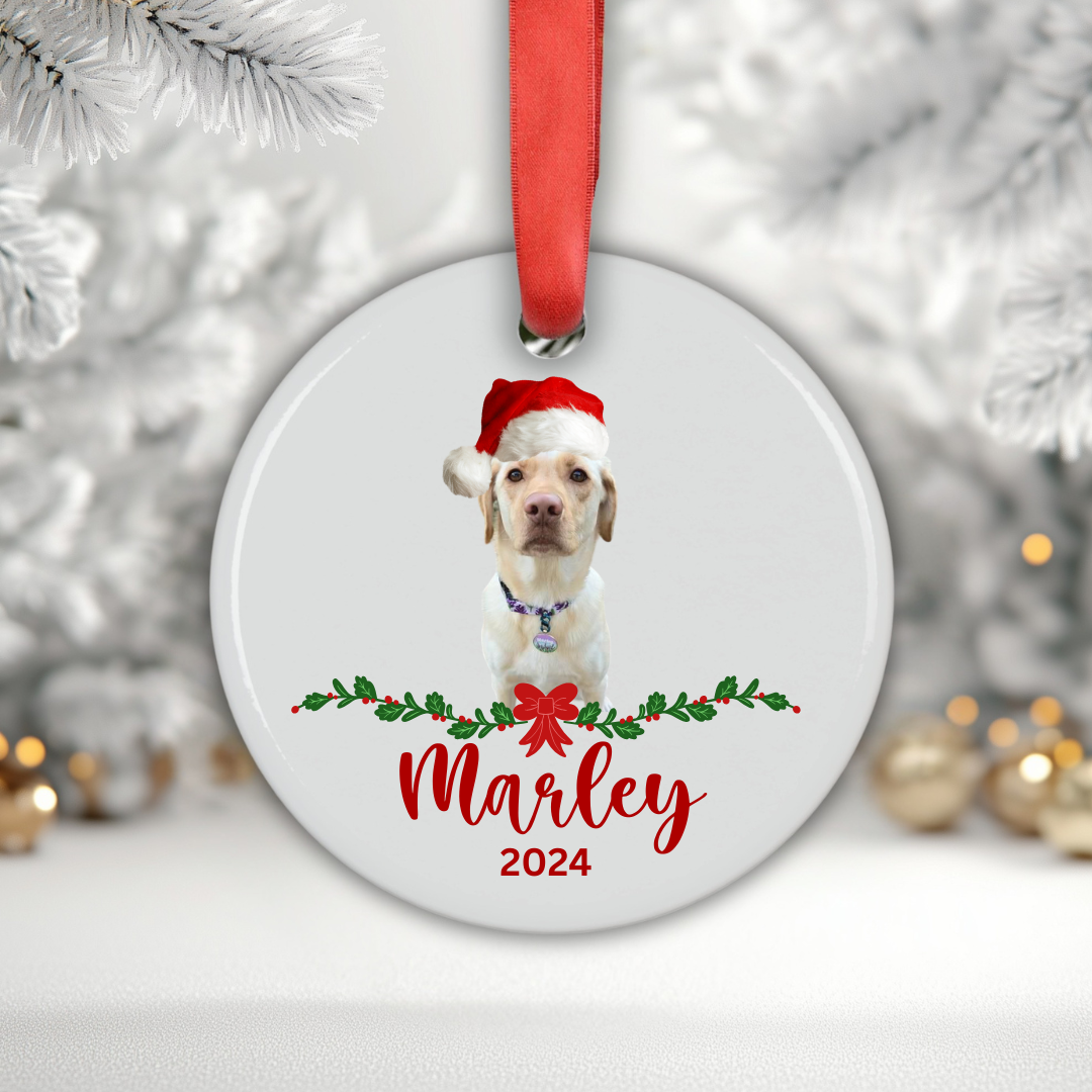 Acrylic Ornament- Personalized with photo/year