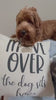 Load and play video in Gallery viewer, Move over the dog sits here - Pillow cover