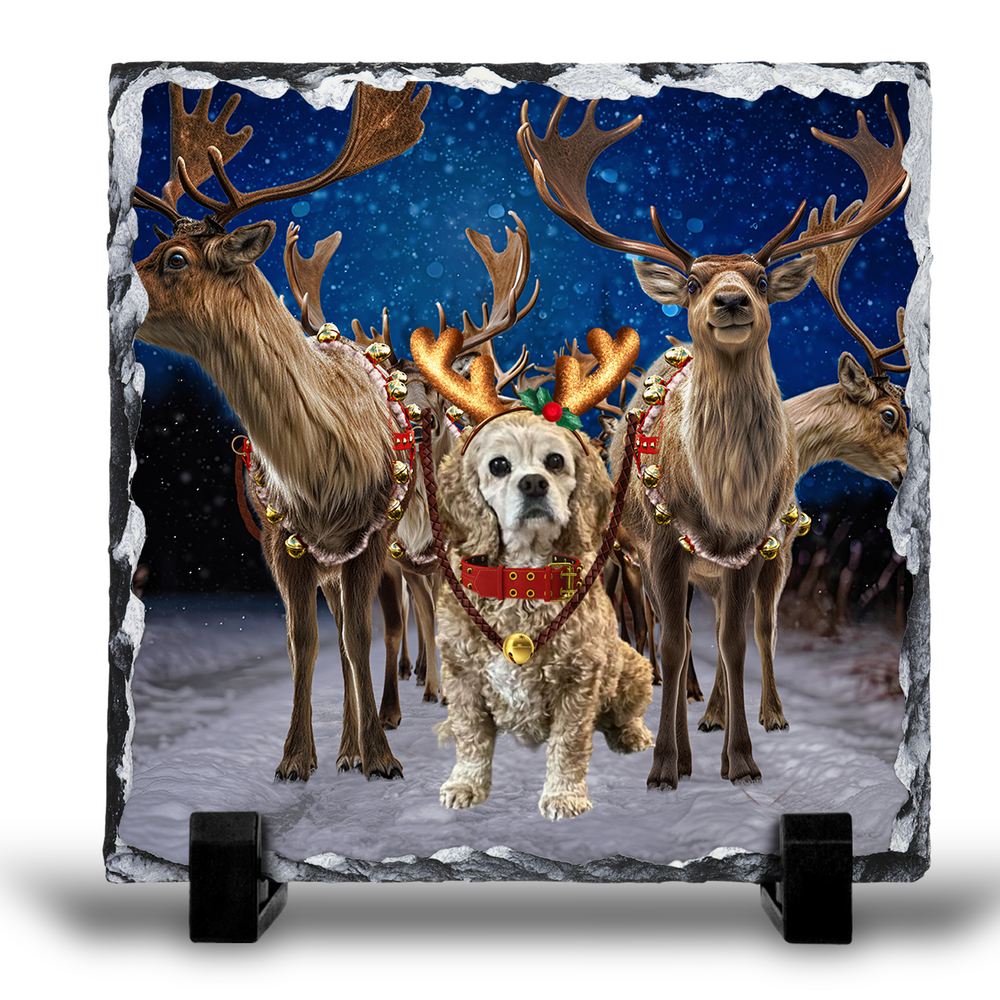 
                      
                        Reindeer photo slate-personalized
                      
                    