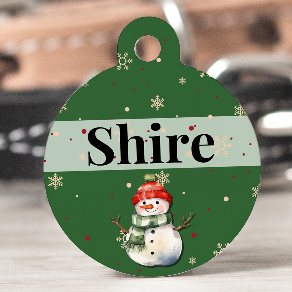 Snowman - Pet tag