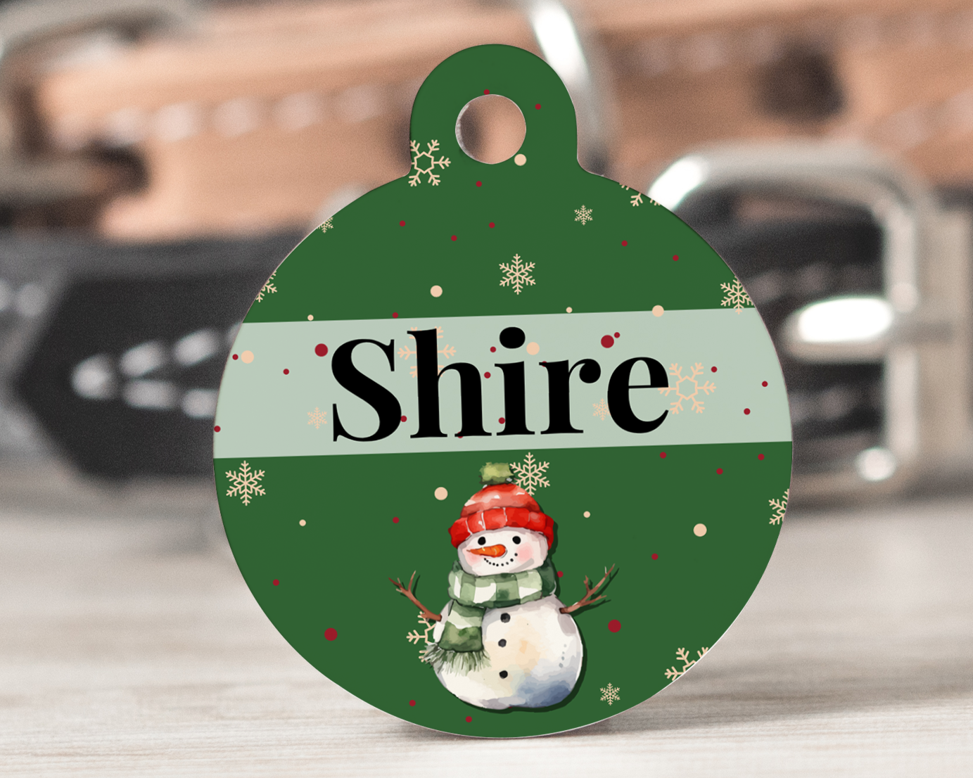 Snowman - Pet tag