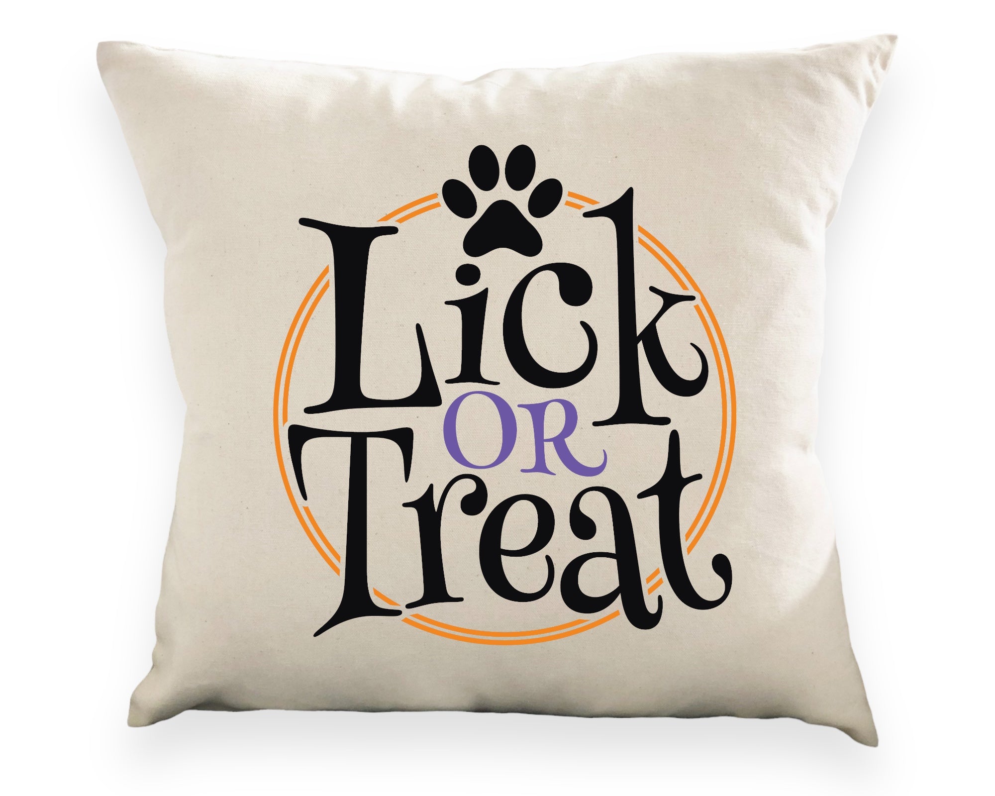 Wagging and Tagging LLC Lick or Treat Pillow cover