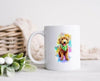 Load image into Gallery viewer, Wagging and Tagging LLC Mugs White Mug Watercolor - personalized dog mug