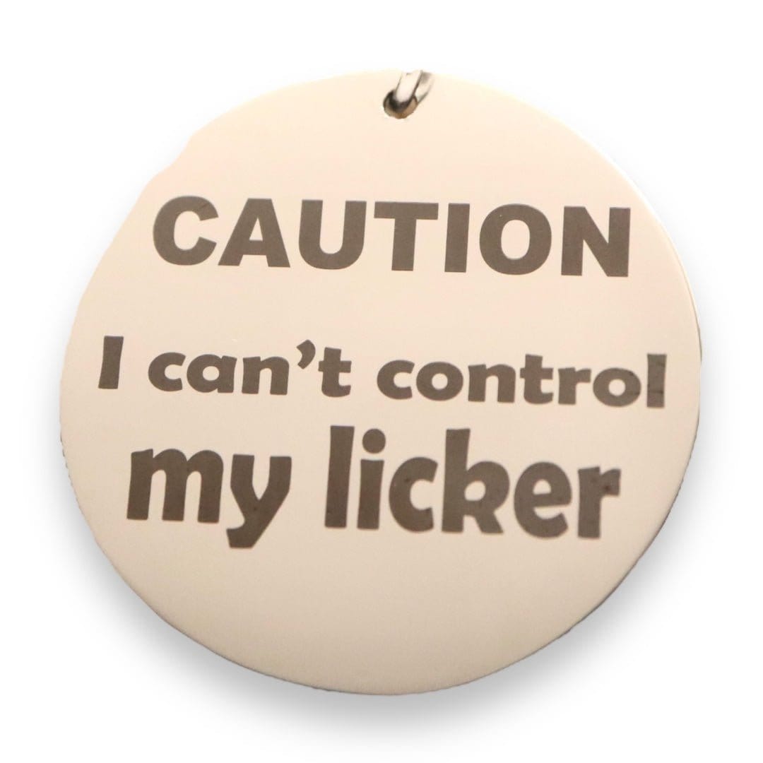 Wagging and Tagging LLC Pet ID Tag Can't Control My Licker - Pet tag
