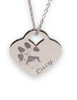 Load image into Gallery viewer, Wagging and Tagging LLC Pet ID Tag Custom Paw - Necklace