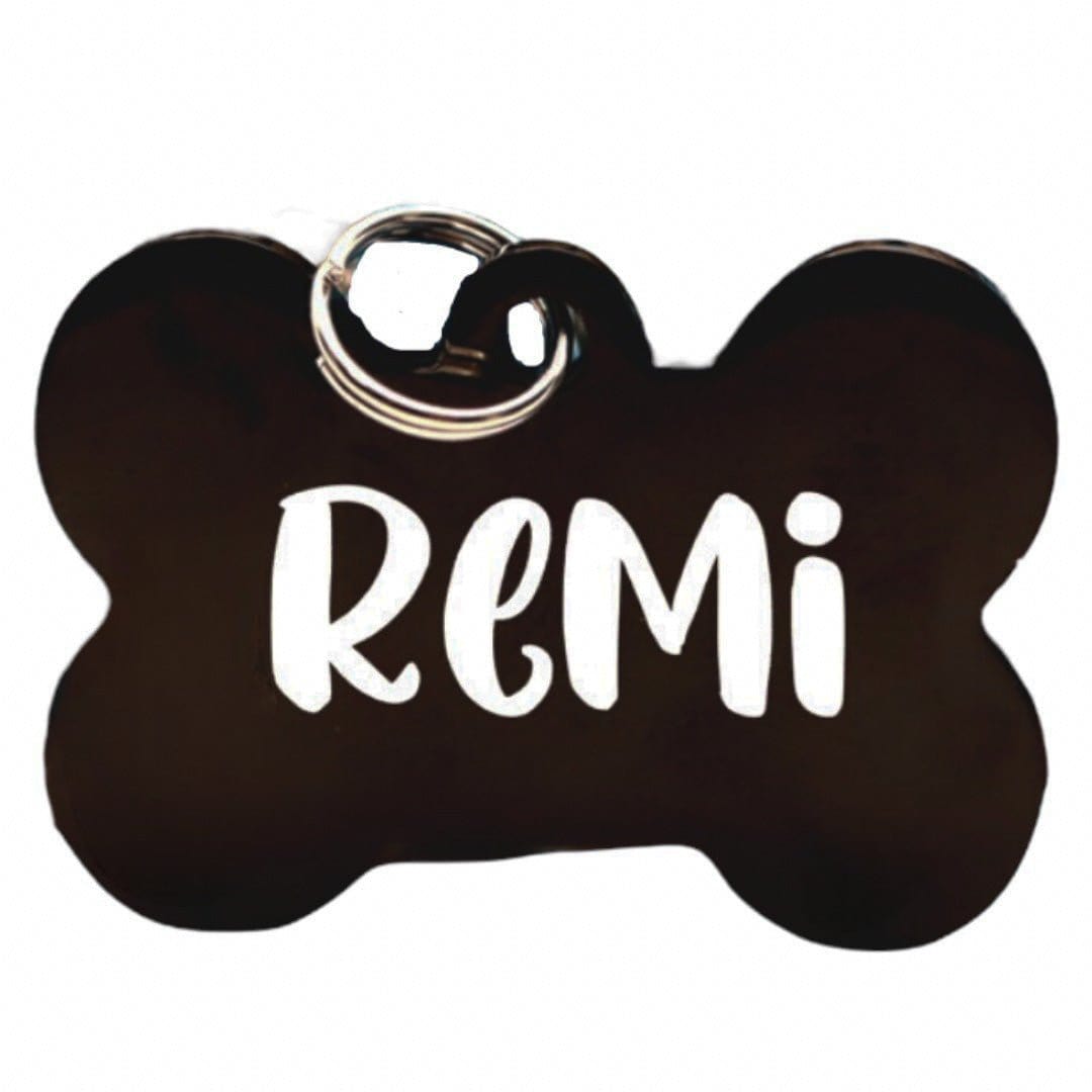 Wagging and Tagging LLC Pet ID Tags Aluminum Bone - pet tag