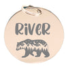 Wagging and Tagging LLC Pet ID Tags Bear with mountains - Pet tag