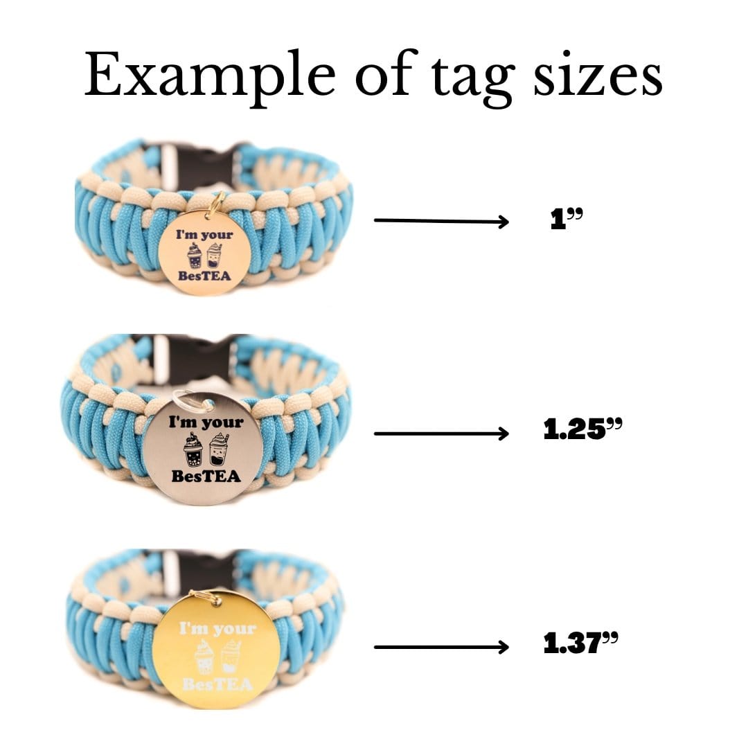 Wagging and Tagging LLC Pet ID Tags BesTEA boba - Pet tag