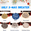 Wagging and Tagging LLC Pet ID Tags Ugly X-mas Sweater