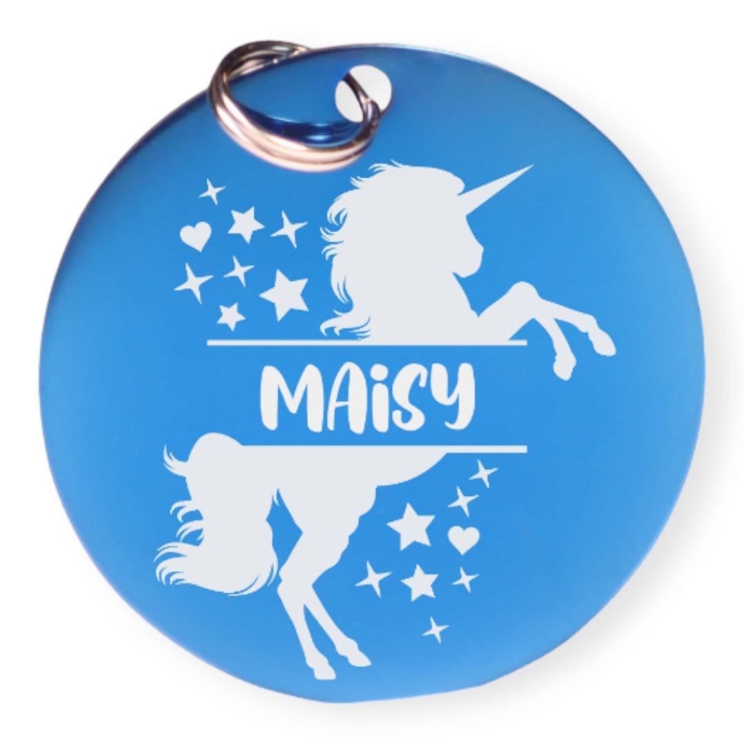Wagging and Tagging LLC Pet ID Tags Unicorn - Pet tag